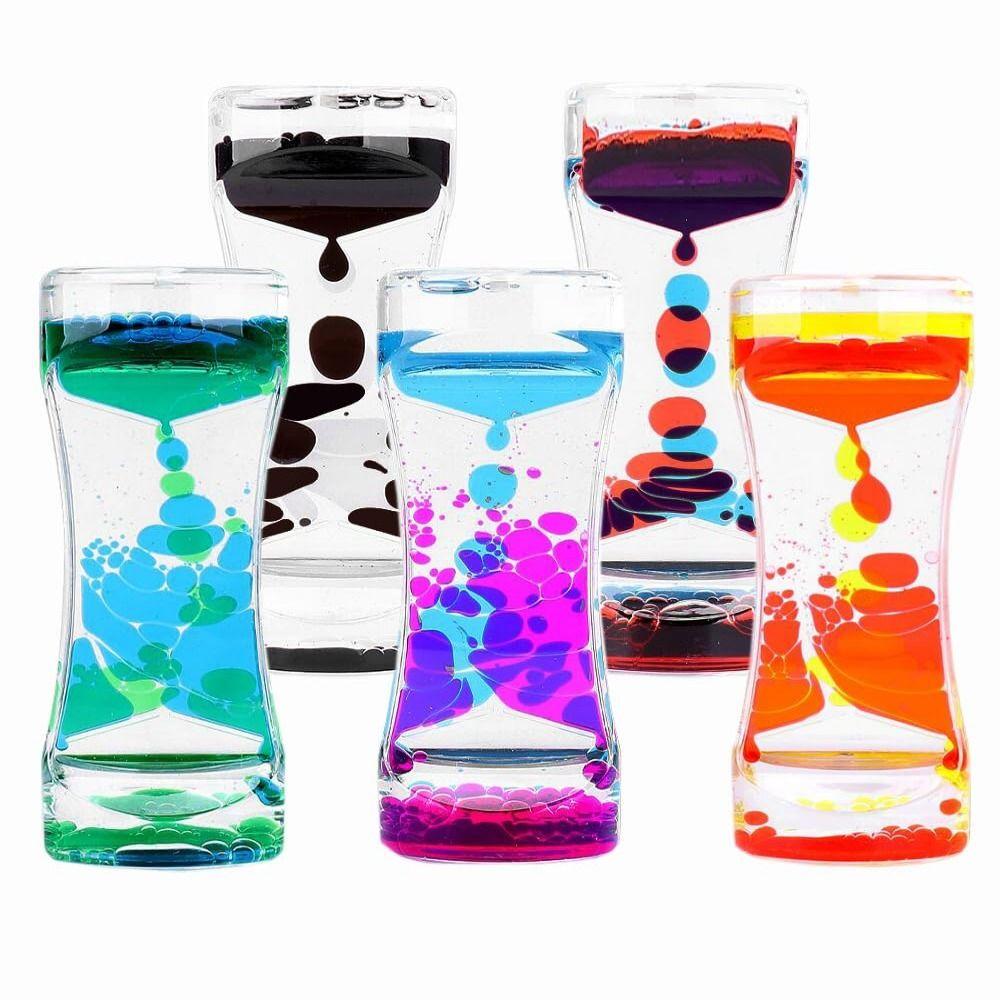 Acrylic Hourglass Timer Creative Movement Sensory Toys Stress Relief Props
