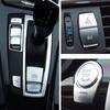 ABS Car Interior Button Covers Stickers Fit For BMW 5 5GT 6 7 Series F10 F07 F06 F20 F30 F32 F01 F02 F25 F26 Auto Accessories