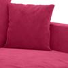 Vidaxl Sofa 2-Osobowa, Winna Czerwień, 140 Cm, Tapicerowana Aksamitem