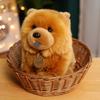 Home Decoration Animal Plush Toy Chow Chow Plush Toy Puppy Dog Stuffed Toy Lifelike Puppy Dog Doll