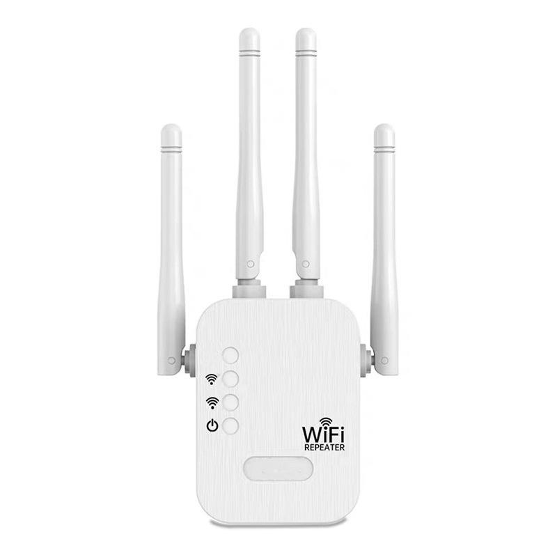 1pcs 1200Mbps WiFi Range Extender, Boost Home Network with Signal Booster, Router Combo, Wireless Internet Routers