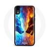 Iphone XS Case Good Vs Evil Wolf