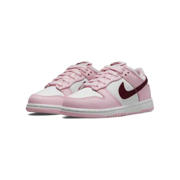 Nike Детские кроссовки Dunk Low TD Valentines Day Pink Pink-Foam Dark Beetroot CW1589-601