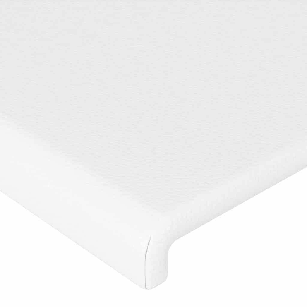 vidaXL Kopfteil mit Ohren Weiß 103x23x78/88 cm Kunstleder