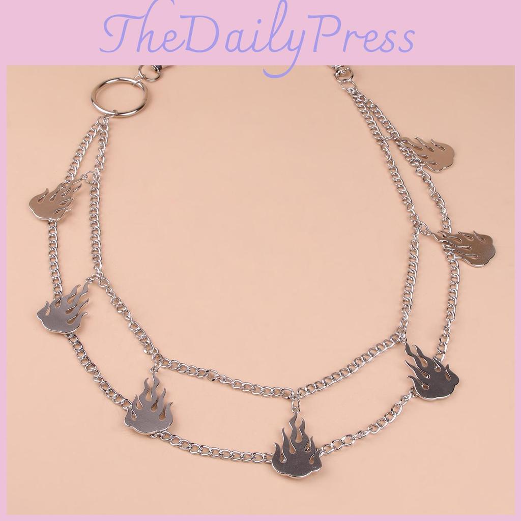 Womens Metal Cross And Butterfly Waist Chain For Street Style Hip Hop Fashion