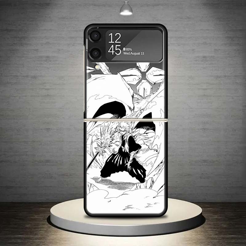 Чехол для телефона Bleach Хитсугая Тоширо для Samsung Galaxy Z Flip 7 6 5 4 3 5G Чехол ZFlip7 ZFlip6 ZFlip4 ZFlip5 ZFlip3 Coque Fund