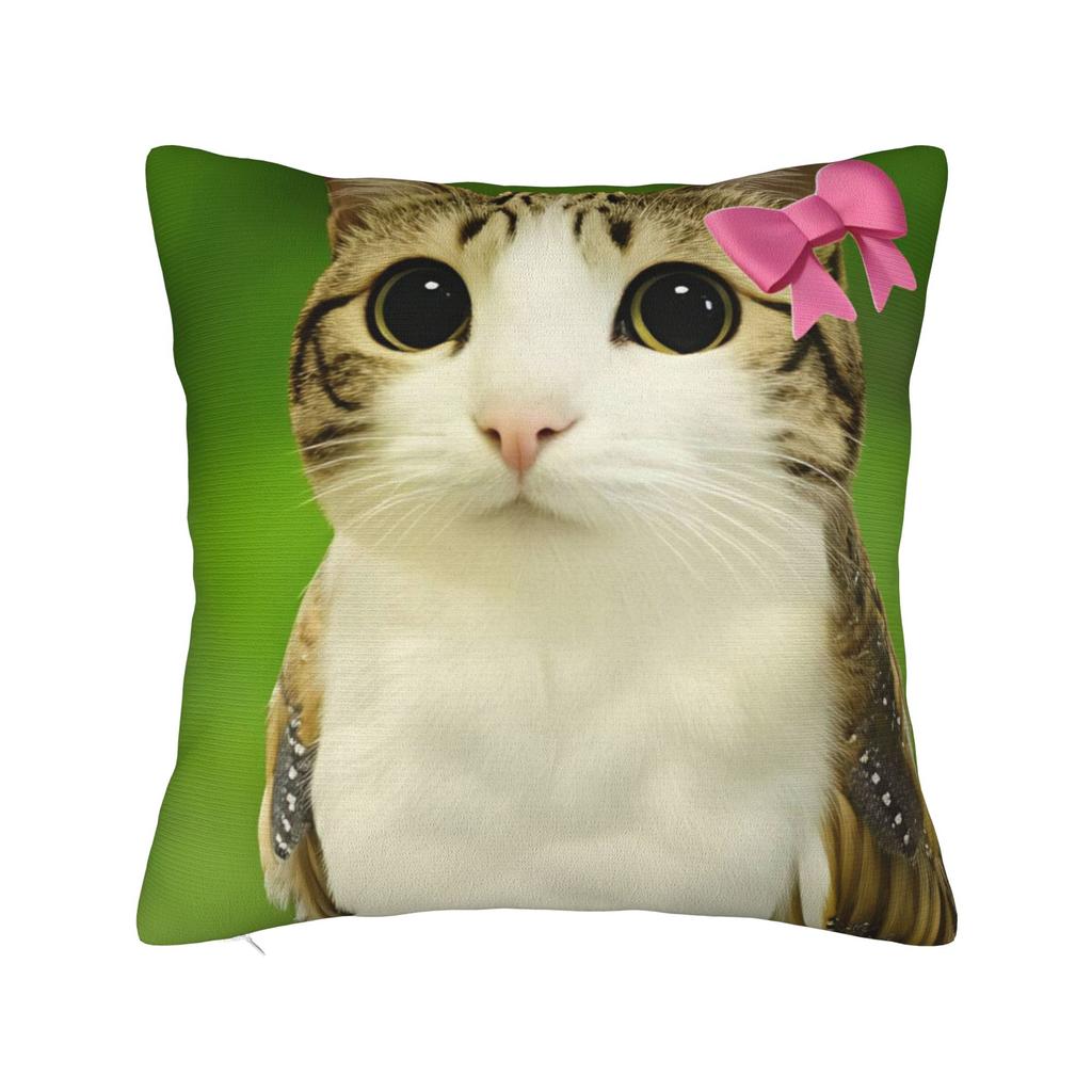 Наволочка Meowl Забавная Милая Кошка Сова Винтажная Наволочка Для Гостиной Наволочки На Подушки Для Стульев