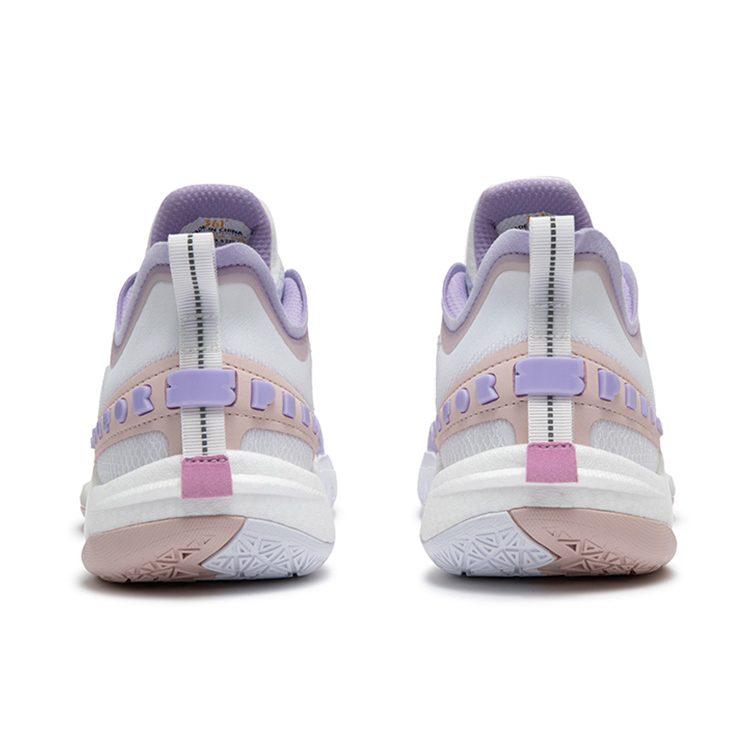 361 BIG3 5.0 Quick PRO Basketball Shoes Men's Low Top 361 Degrees White/Digital Lavender 672421111-2