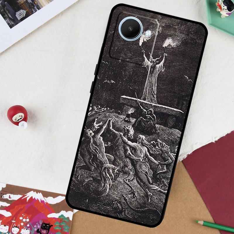 Круговой танец ведьм Для Realme 13 Pro Plus 14 12 10 11 GT 6 5 6T GT7 Pro C51 C21Y C25S C75 C67 C61 C53 C55 Чехол
