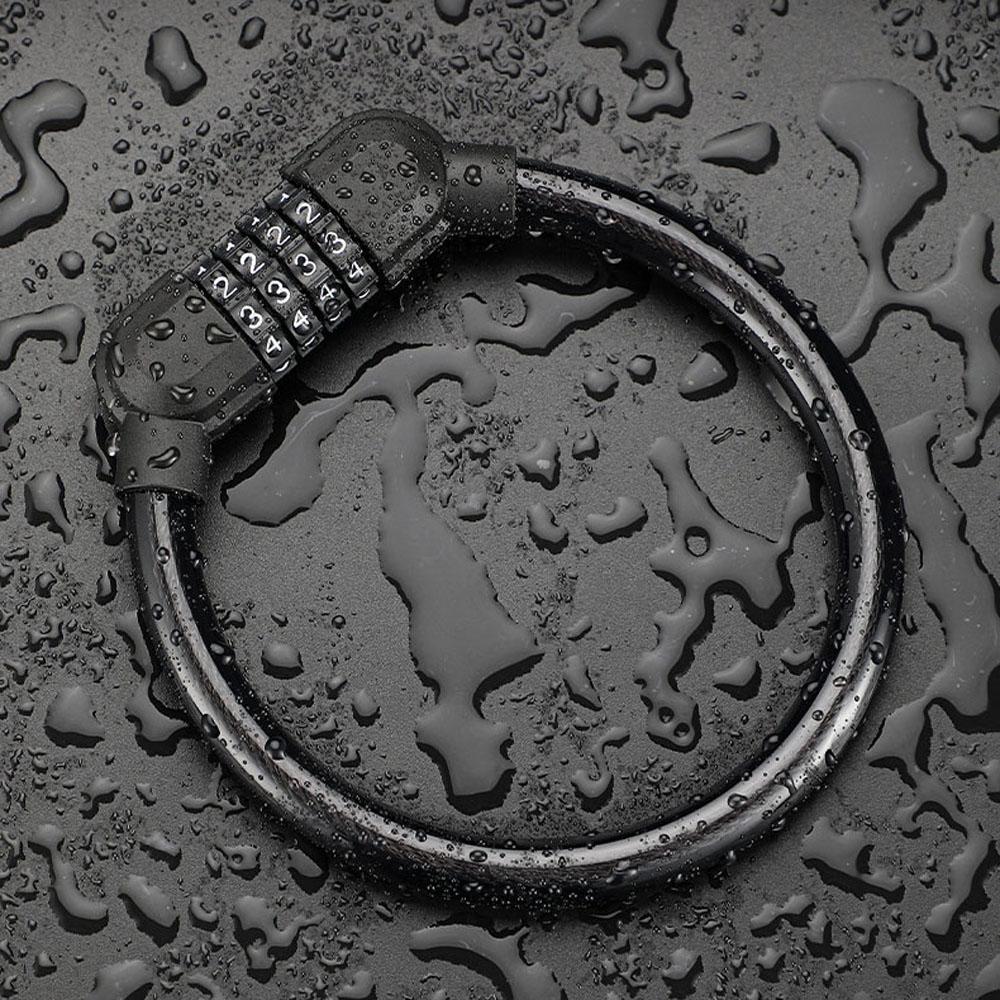 Велосипедный замок с цифровым кодом, сбрасываемый тросом, пароль, аксессуары для велосипеда, замок безопасности