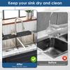 Quick Dry Silicone Splash Guard Reusable Sink Splash Mat Faucet Splash Catcher  Behind Faucet