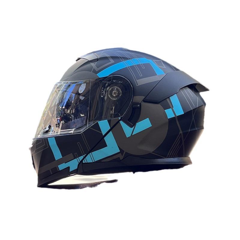 Motorcycle Helmet Uncovered Helmet Men's and Women's Full Helmet Bluetooth Personalized Four Seasons Locomotive Big Tail