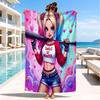 Quinn Artwork Beach Towel, Super Soft Microfiber, Perfect Gift for Her/Him, Birthday, for Pool, Beach, Travel, Decor Beach Party