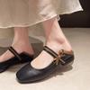 Fashion 2024 High Quality Flats Square Head Casual Comfortable Women's Shoes New Non-slip Outdoors Butterfly Knot Shoes for Women