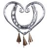 Heart Windchime Decoration Wall Hanging Windchime Ornament Horseshoe Love Window Decor for Indoors