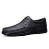 Модные мужские туфли из натуральной кожи, брендовые оксфорды, броги, высокое качество, шнуровка, мужская повседневная обувь, дышащая обувь для ходьбы