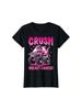 Футболка для мальчика с принтом 'Crush Breast Cancer Awareness Monster Truck' 100% Хлопок Новая Футболка с коротким рукавом Осенний Топ 01232