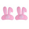 2 шт. милые кроличьи уши украшение для шлема универсальный мотоциклетный электрический автомобильный шлем наклейки для укладки велосипедный шлем аксессуары