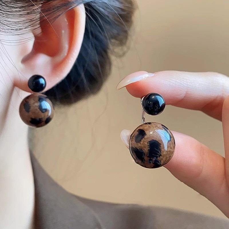 Ретро Гонконгский стиль Серьги Женские Легкая роскошь Высокий класс Нишевые Осенне-зимние серьги Серьги