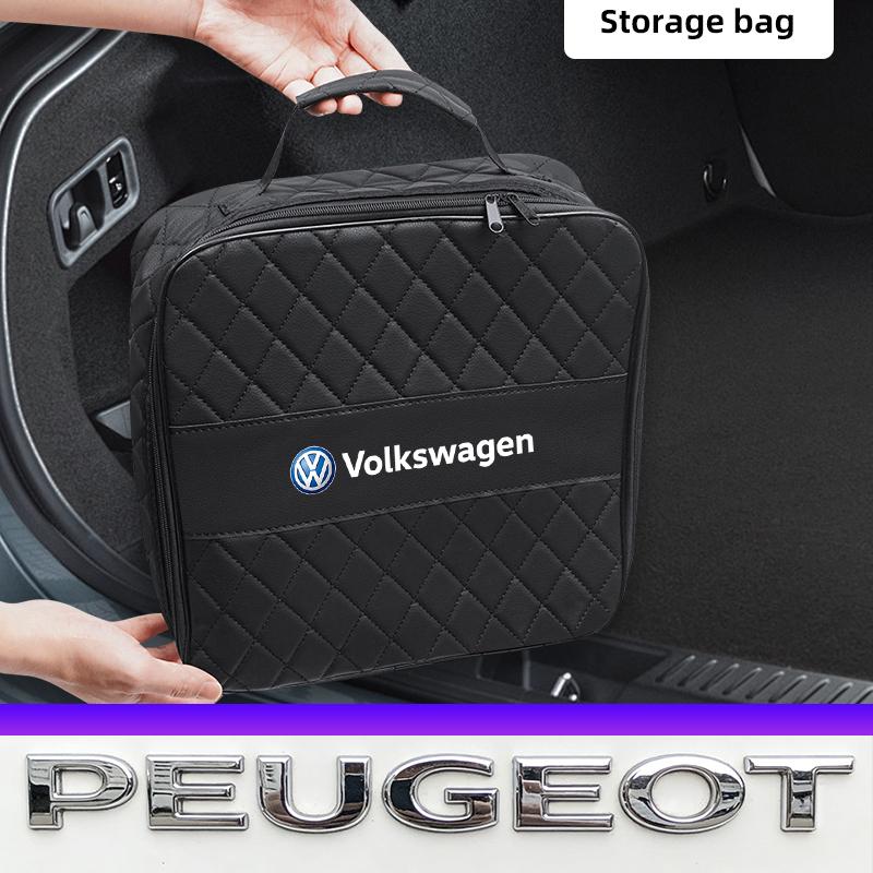Car Charging Gun Storage Bag Electric Charger Gun Organizer Valve Cap For VW Golf Amarok T5 Phaeton Teramont ID3 Tiguan T-Cross BEW1