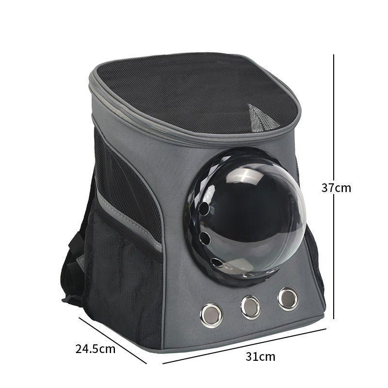 Breathable Double Shoulder Pet Backpack with Space Capsule Design