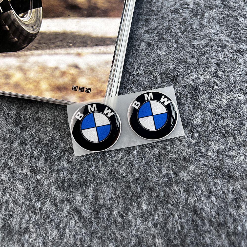 IQJD2 Car Steering Wheel Stickers Motorcycle Body Hub Decorative Sticker For BMW M Power Performance For BMW 50th Auto Car Accessory