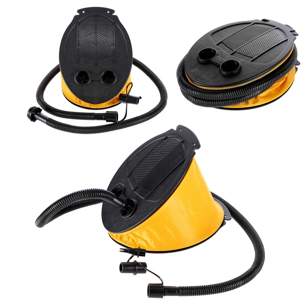 NILS CAMP NC1791 Double-Sided Foot Pump with 3 Valves