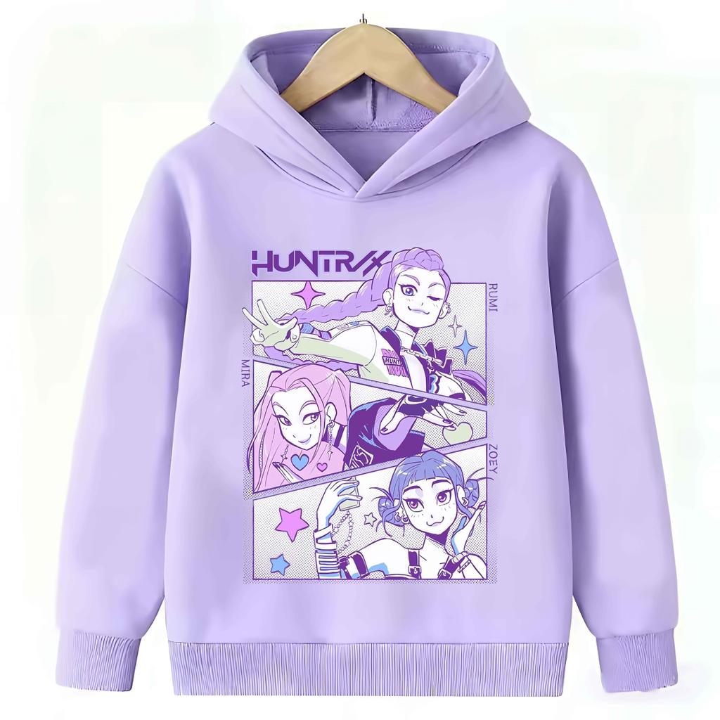 Children's Clothing Casual Comfort Sweatshirt Fashion Cartoon Printed Hoodie Sweatshirts Girls