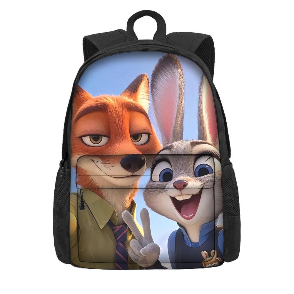 Мультяшный рюкзак на тему «Зверополис 2» для учеников начальной школы, большая вместимость, легкий рюкзак на два плеча