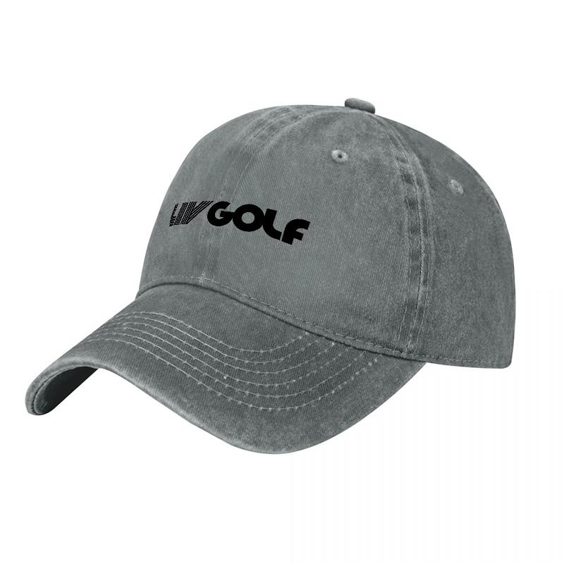 КЕПКА LIV GOLF ИЗ СТИРАНОГО ХЛОПКА КЛАССИЧЕСКИЙ ДИЗАЙН ЧЕРНАЯ ХОЛЩОВАЯ ШЛЯПА ДЛЯ УНИСЕКС И ЖЕНЩИН СПОРТИВНЫЙ СТИЛЬ ЕЖЕДНЕВНАЯ НОСКА
