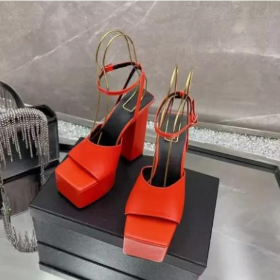 Женские туфли на высоком каблуке, сексуальные женские туфли с открытым носком, грубый каблук, толстая подошва, туфли-лодочки на платформе, женские туфли с пряжкой на щиколотке для вечеринок и танцев