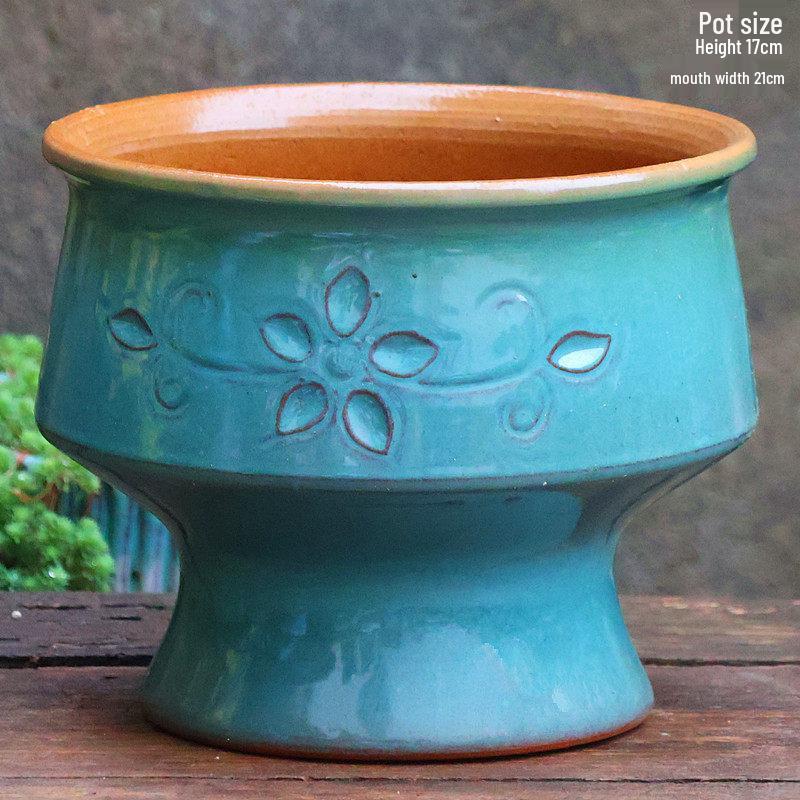 Специальное предложение: Высокий ретро-керамический цветочный горшок для суккулентов или зеленого редиса