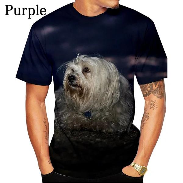Summer Harajuku Men's Short Sleeved O-neck T-shirt 3D Printed Clothing Yorkshire Meme Anime Casual Cloths