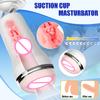 Men's Masturbation Cup Manual Male Masturbator With Suction Cup Soft Simulation Of Labia Vagina Structure Adult Sex Toy For Men