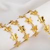 1Meter Stainless Steel 15.5x20mm Star Chains for Jewelry Making Pentagram Link Chain DIY Necklaces Bracelets Component Wholesale
