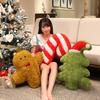 Christmas Theme Deer Bell Gingerbread Man Santa Claus Plush Doll Toy Pillow For Festive Atmosphere And Childrens Gift