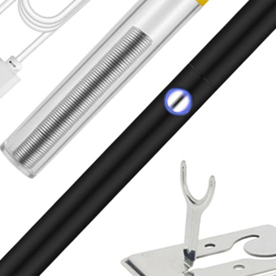 1 комплект электрического паяльника, аккумулятор 1100 мАч, интерфейс 510, съемный наконечник, запуск одной кнопкой, зарядка через USB, 8-15 Вт, беспроводной паяльник, паяльник