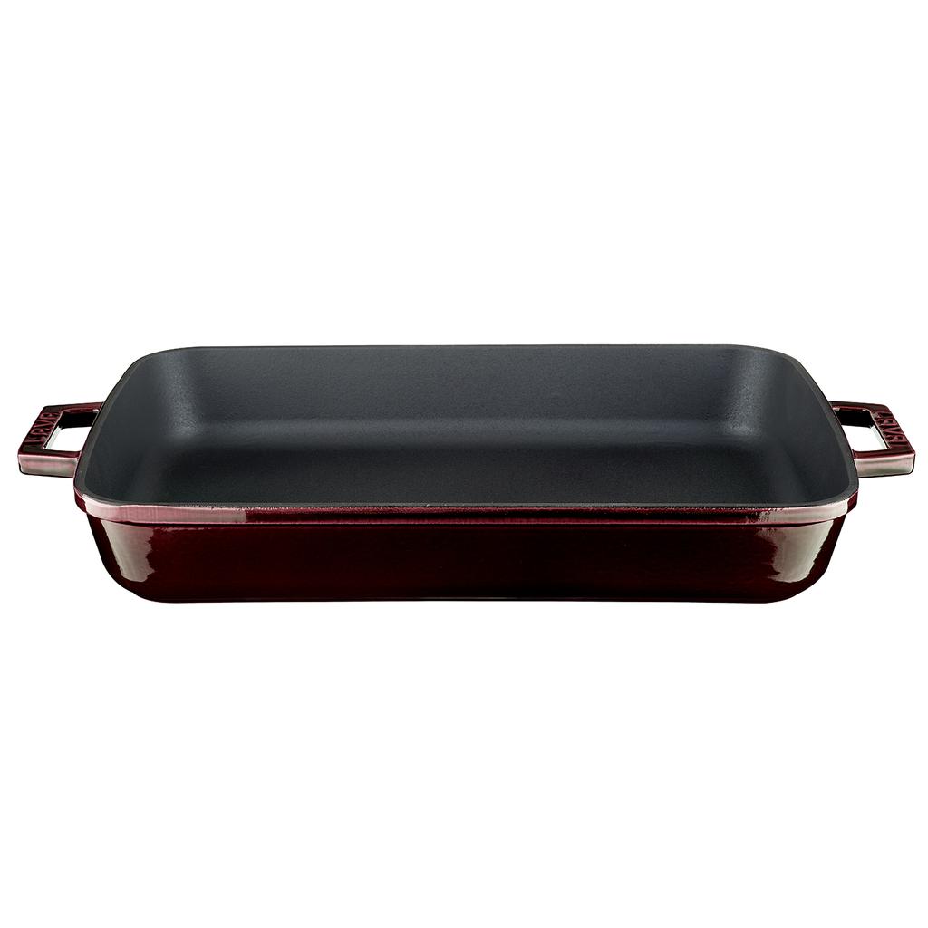 Lava Чугунная прямоугольная премиум. Двойная ручка, 26х40см.