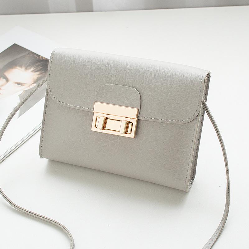 Повседневная простая маленькая квадратная сумка 2025 модная универсальная сумка на плечо с замком кроссбоди женская сумка сумка для мобильного телефона