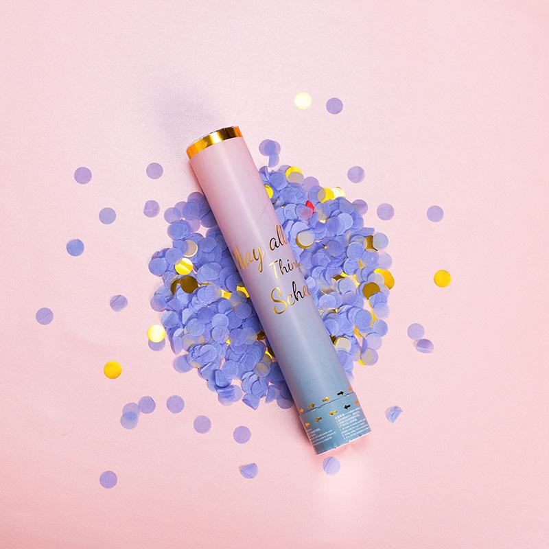 1 шт., модный свадебный фейерверк, Макарон, конфетти, салют, пушка, макет сцены, витой вручную, мини-салют