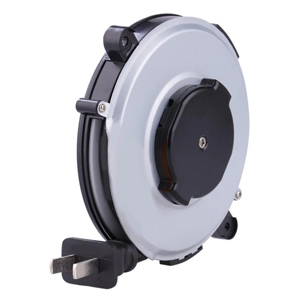 1.8M Power Reel Cable 220V/50Hz Extended Automatic Retractable Power Reel Cable Power Cord Retract Electrical Equipment Supplies