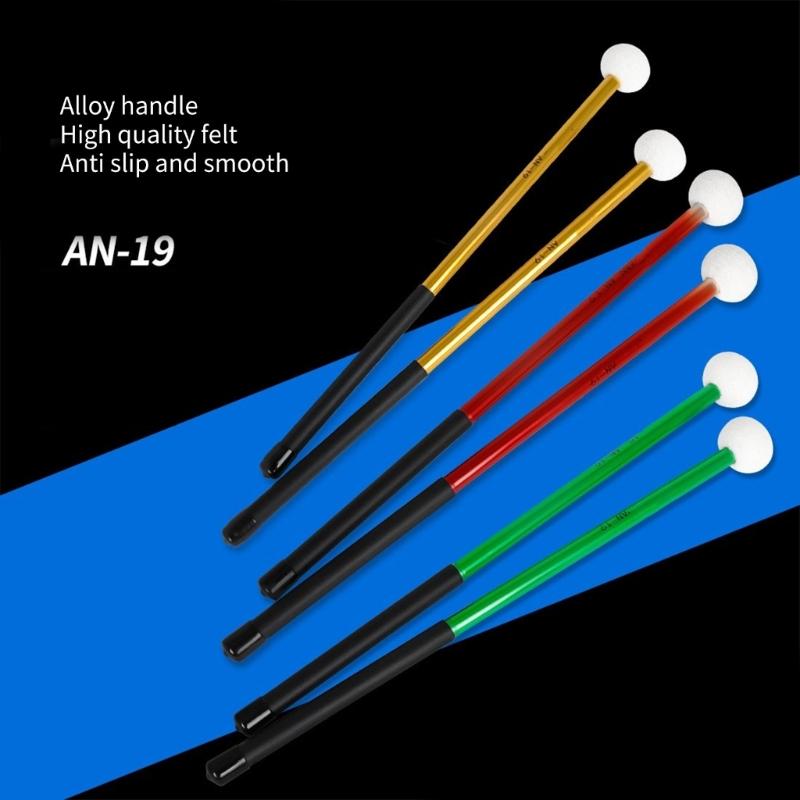 Instrument Accessory Timpani Drum Mallet Percussion Marchings with Felt Head Percussion Mallet, Timpani Stick for Drum