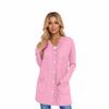 Women's Long Sleeve Cardigan Casual Jacket With Pockets Top