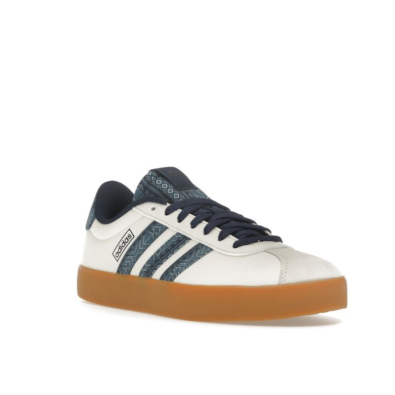 FARM Rio x adidas VL Court 3.0 Белый Ночной Индиго Резиновая подошва Женские Кроссовки Молочно-белый IH4809