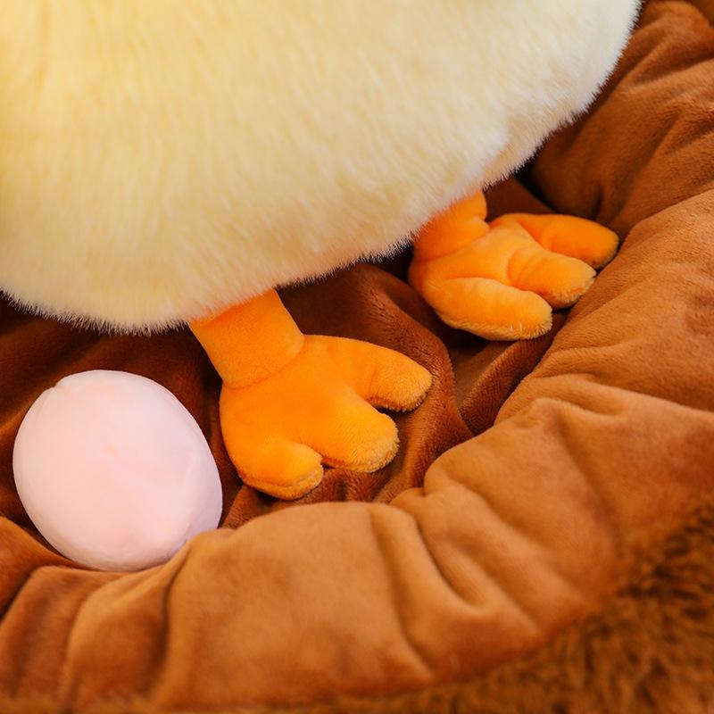 Креативная кукла-цыпленок, декоративная подушка, курица, несущая яйца, плюшевая игрушка, куриное гнездо, вылупляющийся цыпленок, детская успокаивающая кукла
