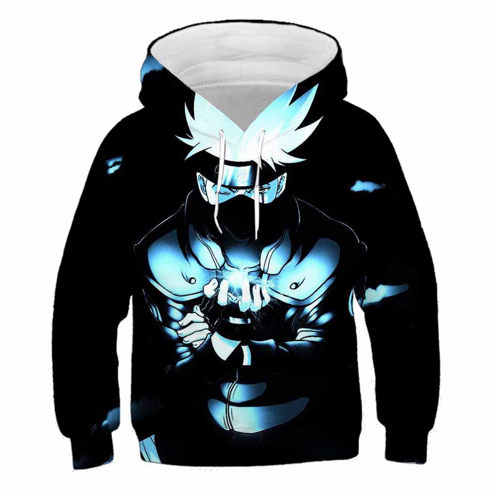 Children Naruto Uchiha Sasuke Akatsuki Anime Costume Hoodie Role Play Sweatshirt Boys' Top Children's Clothing