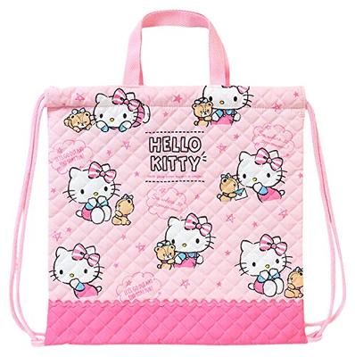 Стеганая сумка-мешок Hello Kitty с завязками на руку (Разговаривать)