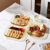 VISIONS Heat-Resistant Glass Divided Meal Plate