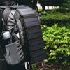 Foldable Solar Panel Charger Outdoor Emergency Power with Compass for Camping Hiking Backpacking