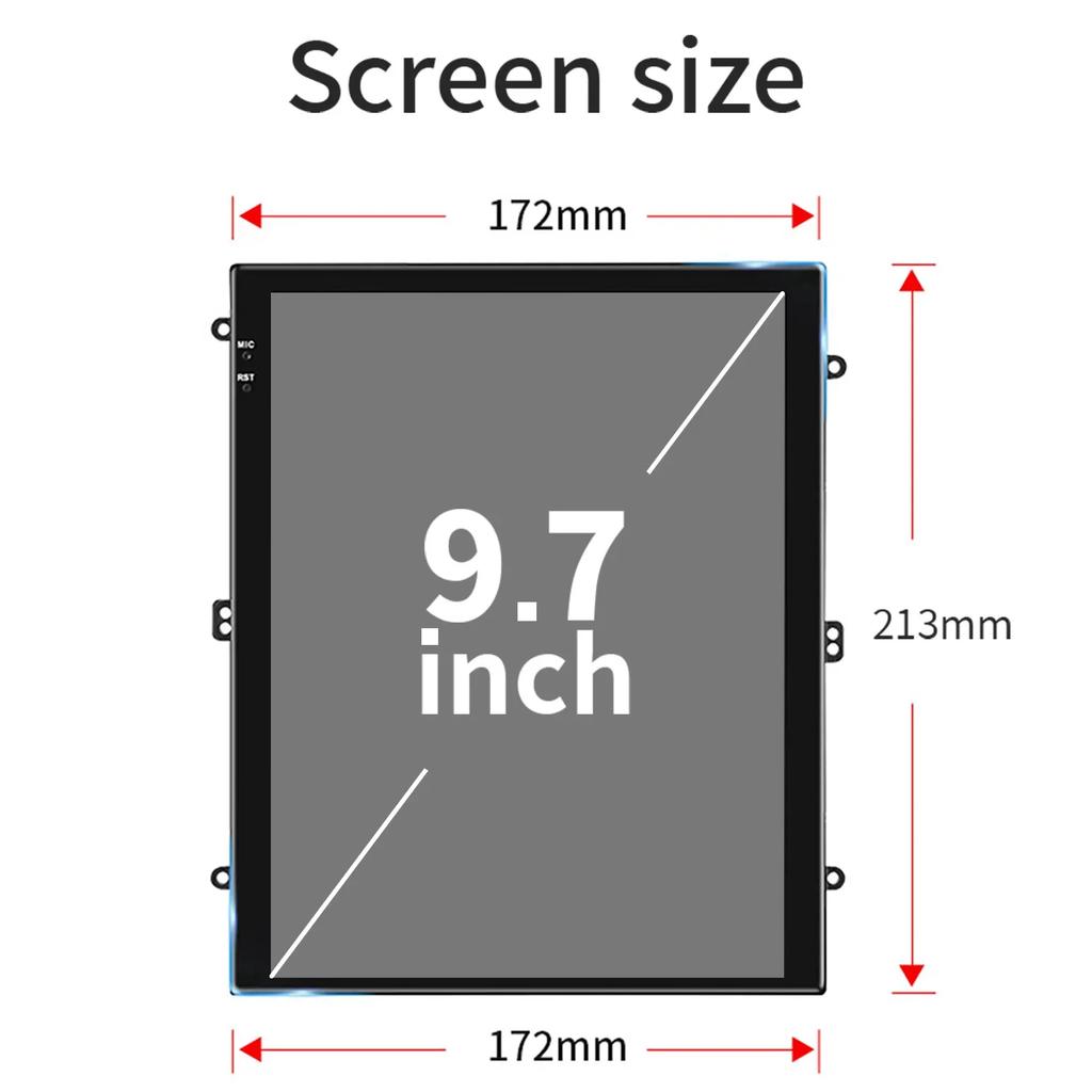 9,7-дюймовый Android 14 Мультимедиа Для Ford KUGA C-max Escape 2013-2015 Авторадио Радио QLED Плеер Навигация Carplay Экран GPS